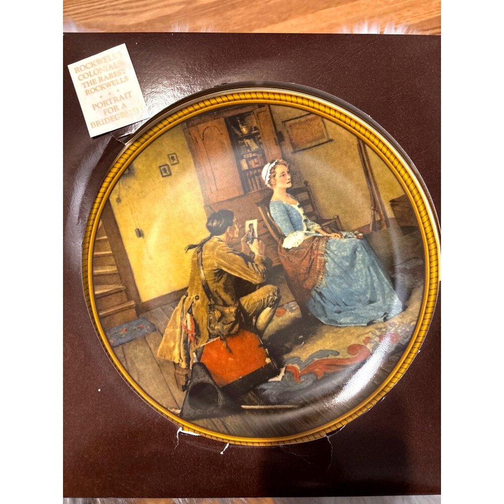 Norman Rockwell Collector Plate "Portrait For A Bridegroom" Signed and numbered